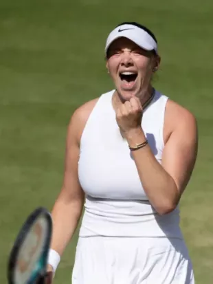Amanda Anisimova Wimbledon Final 2026 White Dress