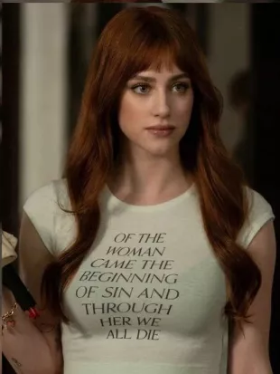 Forbidden Fruits 2026 Lili Reinhart White T-Shirt