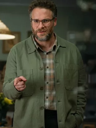 Seth Rogen The Invite 2026 Green Jacket