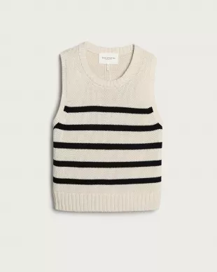 State of Cotton NYC Hayden Striped Crewneck Sweater
