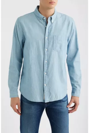 Dean Chambray Button-Down Oxford Shirt