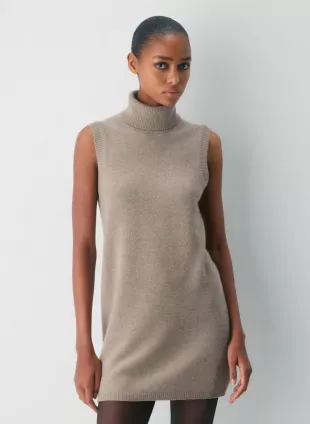 Essential Wool Cashmere Outline Dress