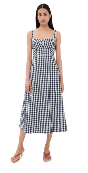 Aila Gingham Midi Dress