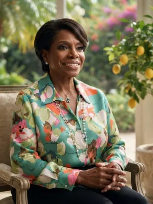 Abbott Elementary S2 Sheryl Lee Ralph Floral Printed Blouse