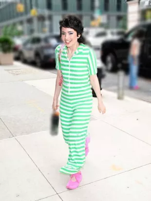 Sarah Sherman NYC 2026 Striped Jumpsuit