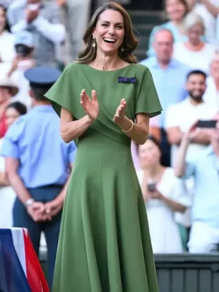Championships Wimbledon 2026 Kate Middleton Green Dress