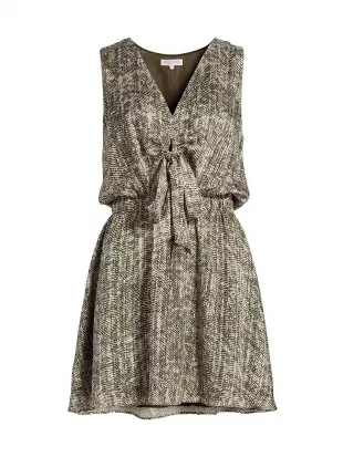 Itzel Dress in Olive Baja