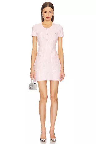 Sequin Knit Mini Dress