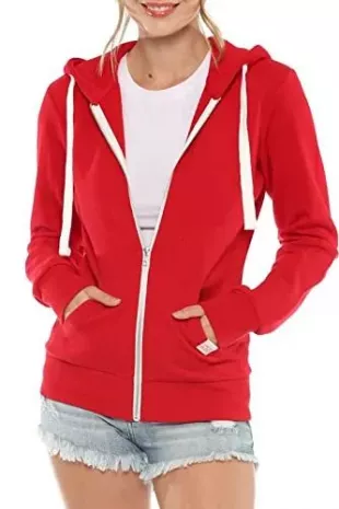 Active Long Sleeve Fleece Zip Up Hoodie