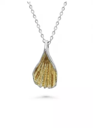 Gold Vermeil Shell Pendant