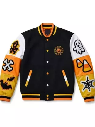 Halloween Boo Varsity Jacket