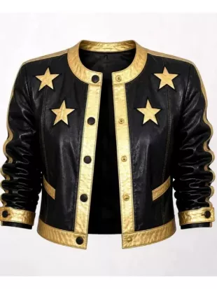 Vintage Golden Star Leather Jacket