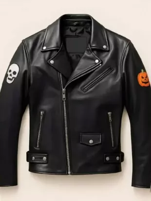 Halloween Black Biker Jacket