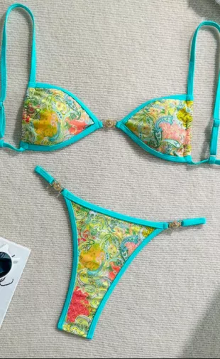 Swim Mod 2pcs Set Women's Beach Vacation Valentine's Day Beach Party Swimwear