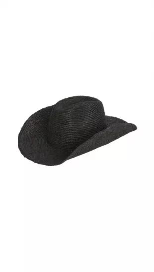 Exuma Raffia Hat  Black