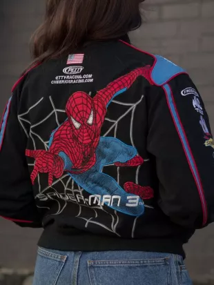 Spiderman 3 Jeff Hamilton Cotton Racing Jacket
