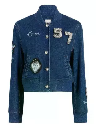 Not Suitable for Work Laura Bell Bundy Blue Denim Jacket