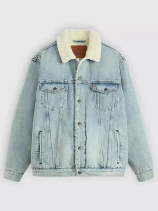 Elle S01 TV Series Jacob Moskovitz Denim Shearling Jacket