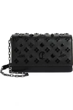 Paloma Studded Leather Clutch