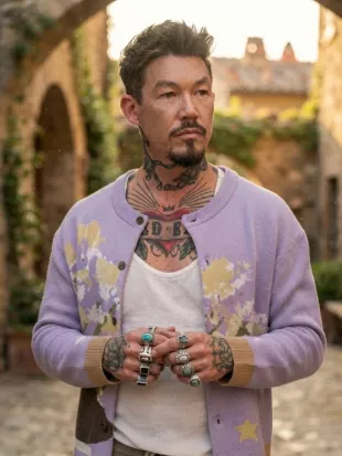 David Bromstad My Lottery Dream Home S19 Floral Cardigan