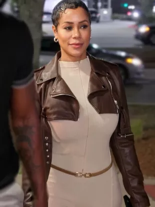 Heart And Hustle Houston S02 Chloe Cook Leather Cropped Jacket