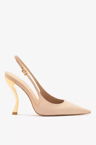 Grace Pump Sand Satin