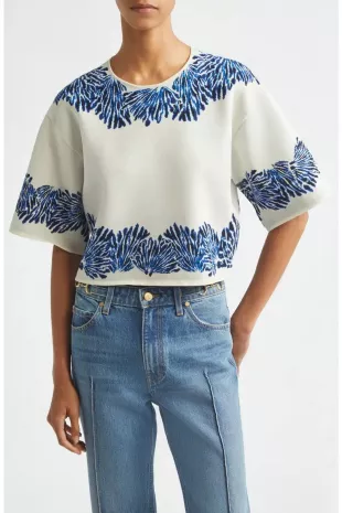 Alara Jacquard Knit Top