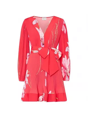 Liv Pleated Floral Minidress