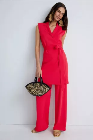 Zaca Long Line Wrap Top