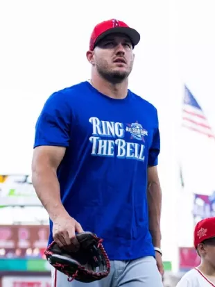 Mike Trout 2026 MLB All-Star Workout Blue T-Shirt