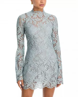 Eden Lace Long Sleeve Mini Dress