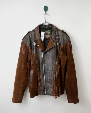 1980's Vintage westerner leather jacket
