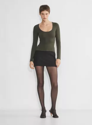 Long Sleeve Scoop Top