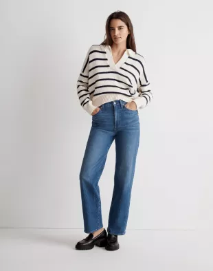 Dedham Polo Sweater in Stripe