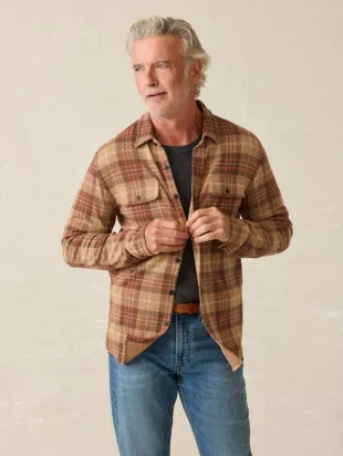 Sweater Shirt  Cedar Sands Plaid