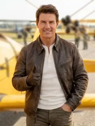 Tom Cruise Digger 2026 Leather Jacket