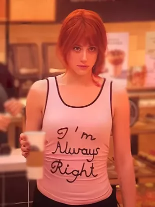 Forbidden Fruits 2026 Lili Reinhart I’m Always Right White Tank Top