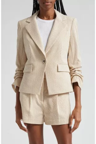 Aaliyah Seersucker Dickey Jacket