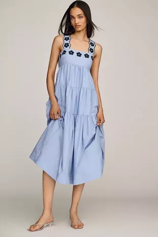 Helena Tiered Midi Dress