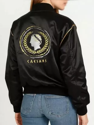 Lucky S01 Anya Taylor-Joy Black Bomber Jacket