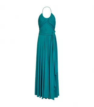 Jersey Draped Maxi Dress