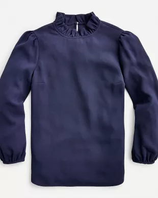 Ruffle-Neck Top