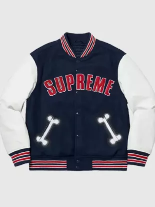 Supreme x Bone Letterman Jacket