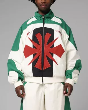 Club Classic Track Jacket White/Green
