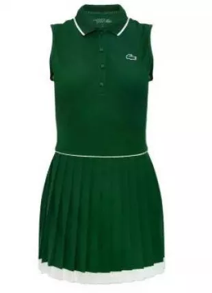 Green Pleated Mini Dress