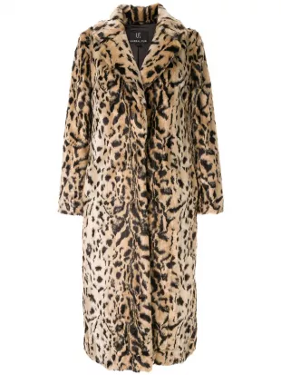 leopard-print Coat