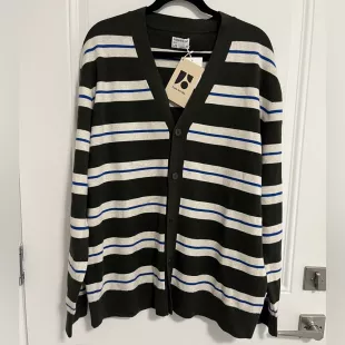Men’s Striped V Neck Cardigan