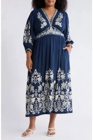 V-Neck Maxi Dress