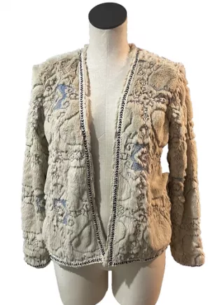 Faux Fur Embroidered Jacket