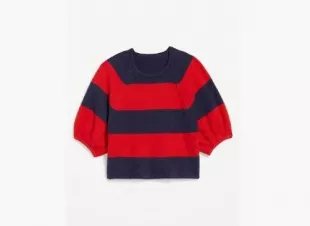SoSoft Cropped Puff-Sleeve Sweater